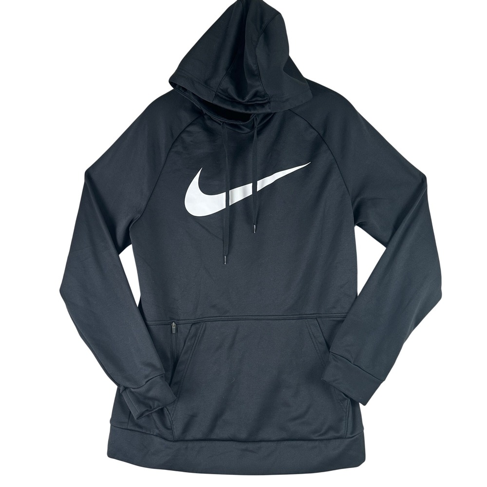 Nike‎ Therma-FIT Pullover Hoodie Mens Medium Black CU6238-010 Athletic Training